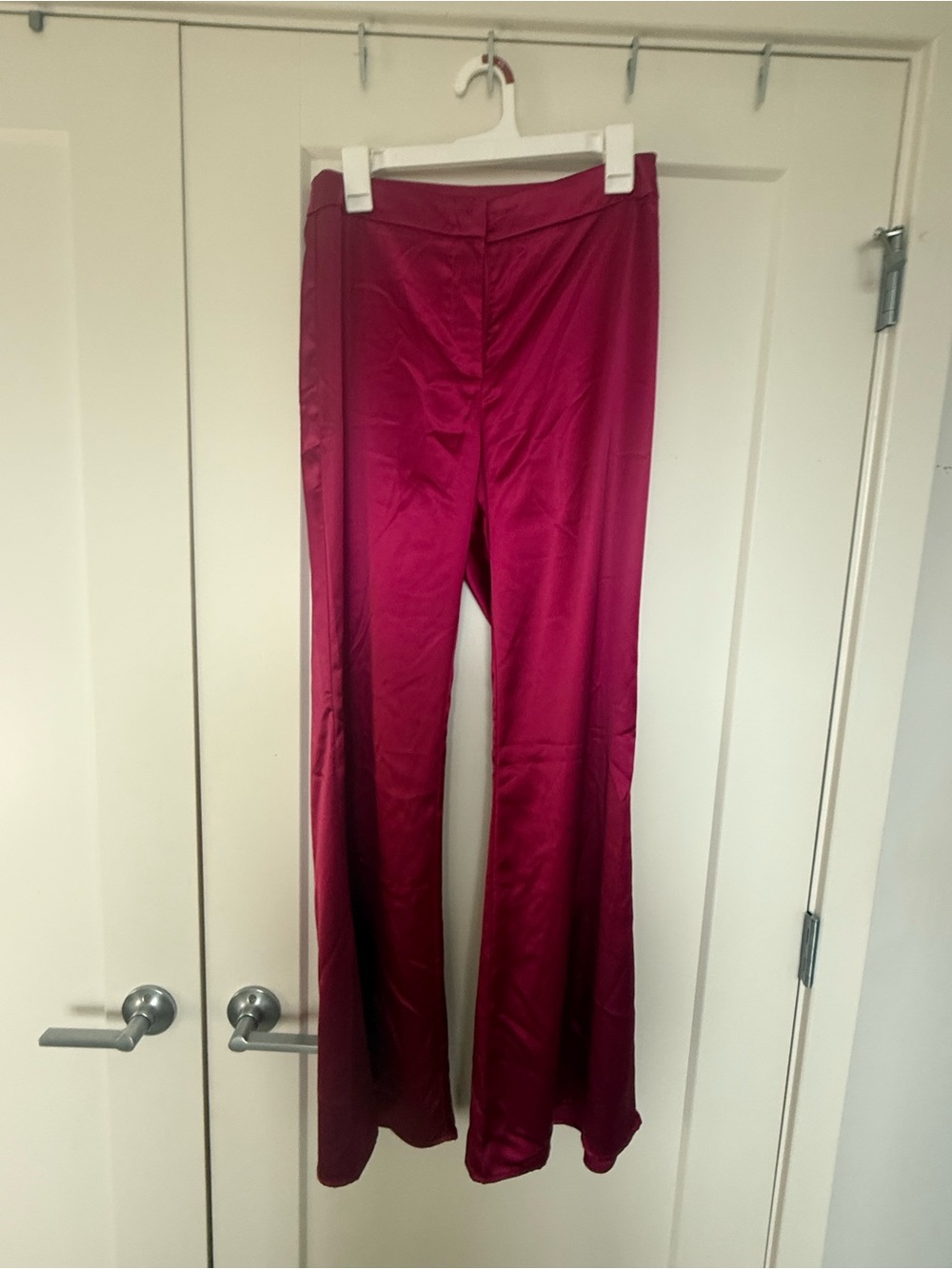 Women's Satin Flare Pants